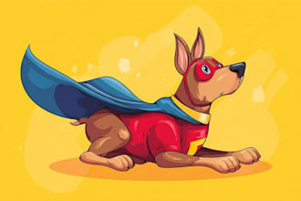 create superhero cartoon character