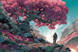 create amazing background scenes illustration