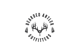 design awesome classic logo for antlers with a turkey beard