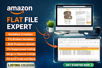 fix amazon listing errors and creat bulk listings