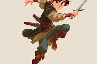 draw your dnd character and fighting mood