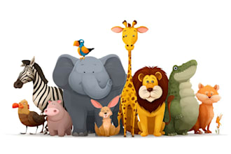 draw a cartoon animal for you