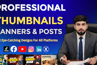 create engaging thumbnails, banners, and posts