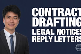 draft legal notices, reply letters and contracts