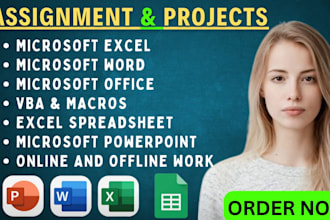 do urgent ms excel , word, excel assessment and assignments projects