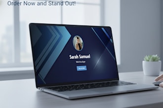 create a stunning, responsive portfolio website