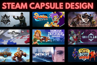 design steam capsule art steam banner game cover art background capsule image