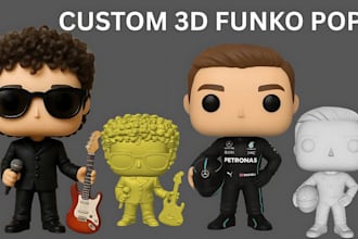 create high quality funko pop toy figure vinyl 3d models funko pop designs