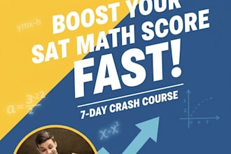 raise your sat math score fast 7 days sat,  ged prep, and tutoring plan