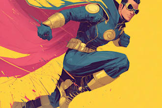 draw a superhero character