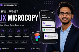write UX microcopy for your app website onboarding and buttons