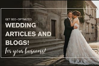 write SEO optimized bridal blogs and wedding articles