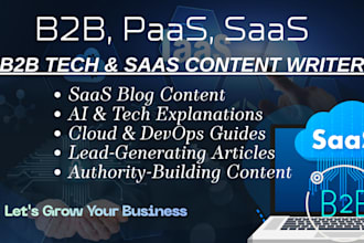 write expert b2b tech and saas content for your blog and marketing