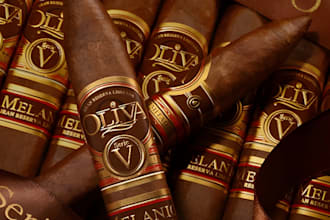 design vintage cigar band, cigar label, cigar box, and cigar logo