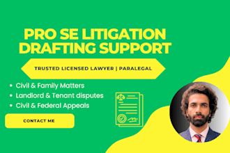 provide pro se litigation drafting support for US courts