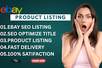 do ebay seo product listing, ebay listing, ebay lister