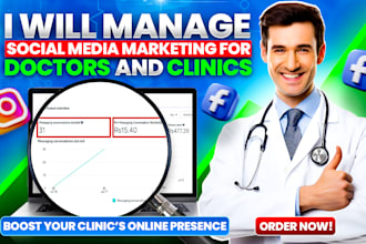 handle social media marketing for doctors and clinics