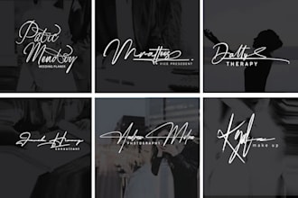 design notary, cursive, handwriting, signature logo