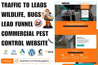 generate wildlife removal leads commercial pest control bedbug fumigation websit