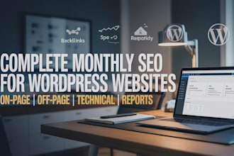 do complete monthly SEO service and wordpress on page optimization