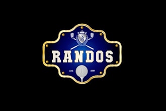 design rando golf tournament logo