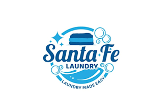 design life laundromat wash fold service logo