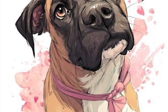 draw disney pet portrait