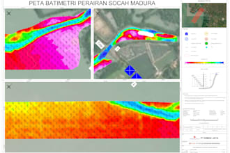 create bathymetry maps, depth contours, and marine charts
