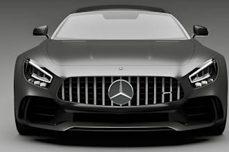 complex 3d car model, interior car design, spoiler, bumper, 3d car print model