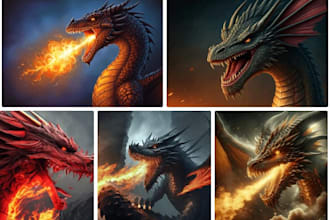 do model 3d sculpture 3d dragon model for film game
