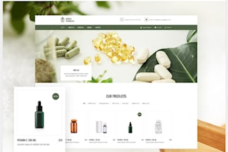 build pharmacy website design