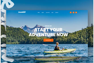 create outdoor recreation website design