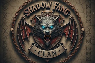 make a dark satanic occult logo