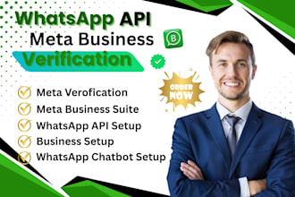 do your meta business verification with whatsapp API setup business suite