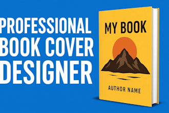 create a professional and creative book cover design