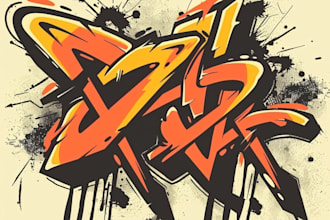 do custom typography, retro vintage, graffiti, modern t shirt