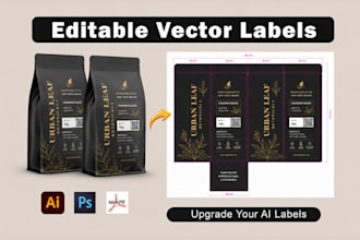 convert ai generated packaging design into print ready ai vector files