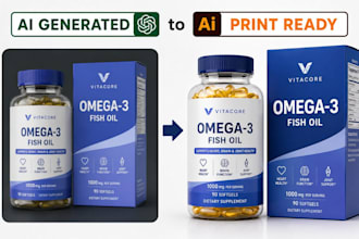 convert ai generated packaging into editable print ready ai vector