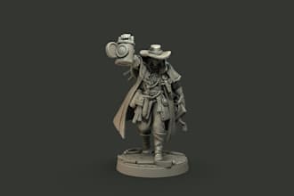 sculpt high realistic toy,stl 3d printing,fdm toy,trpg toy,styilzed anime statue