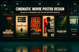 do professional cinematic movie poster , film poster,poster
