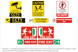 make custom safety sign board design