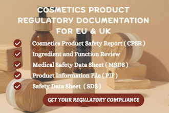 craft approved cpsr pif msds sds coa and regulatory document for amazon , eu uk