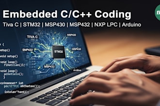 create embedded c cpp coding for tiva c stm32 msp430 432 nxp lpc arduino boards