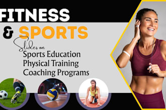 create sports education powerpoint slides and infographs for trainers