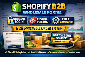 build a shopify b2b wholesale store with tiered pricing and bulk ordering