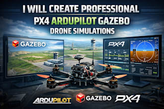 create professional px4 ardupilot gazebo drone simulations