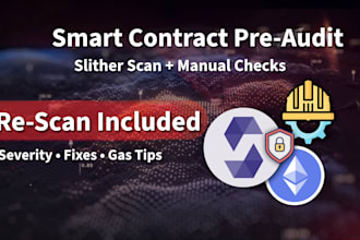 smart contract pre audit slither scan  best practice hardening report