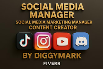 be your social media manager, social media marketing manager, content creator