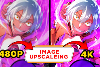 upscale and enhance manga or manhwa images with perfect quality
