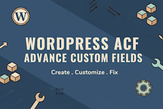 create a wordpress website with advance custom fields and acf pro